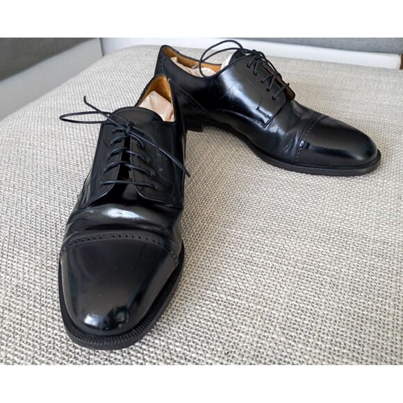 Mezlan Black Leather Cap Toe Oxford Dress Shoes – Men’s 8.5W - Picture 15 of 15